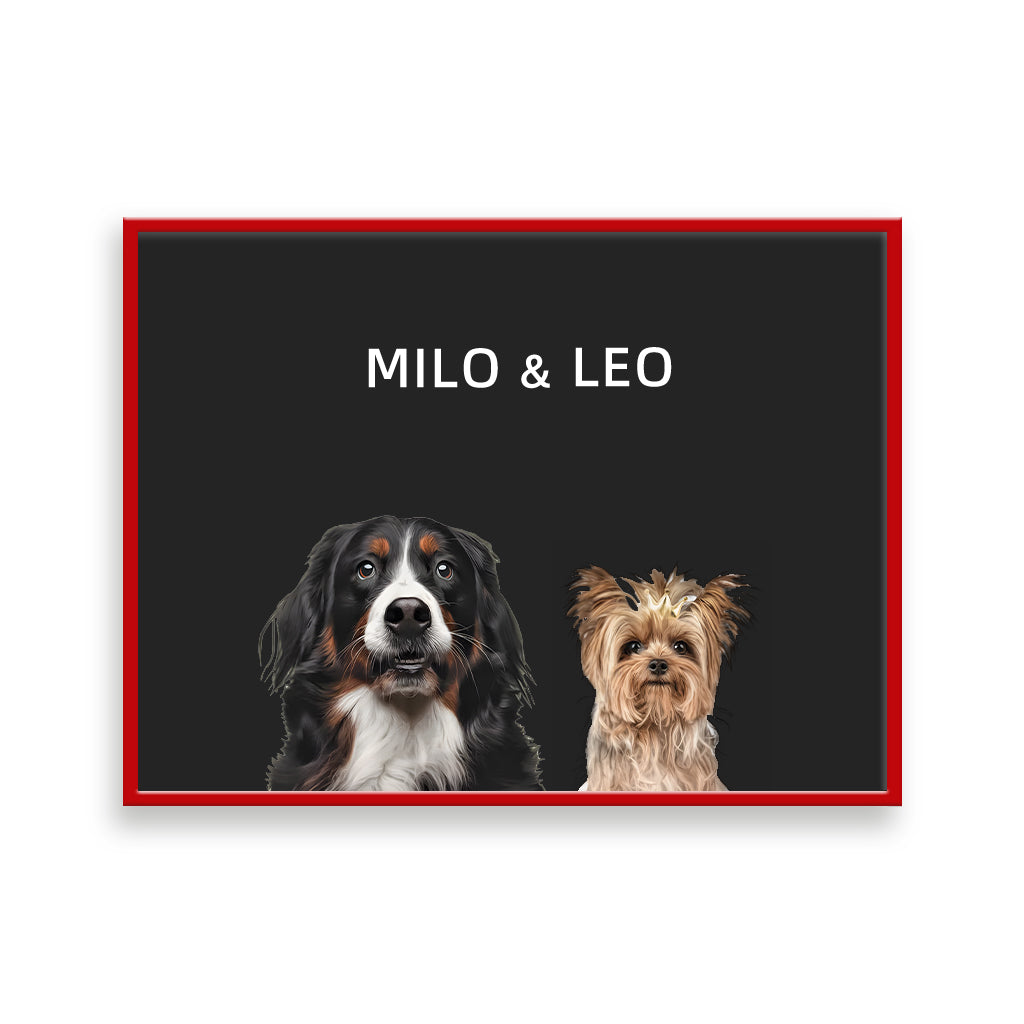 Custom Pet Portrait - Two Pets